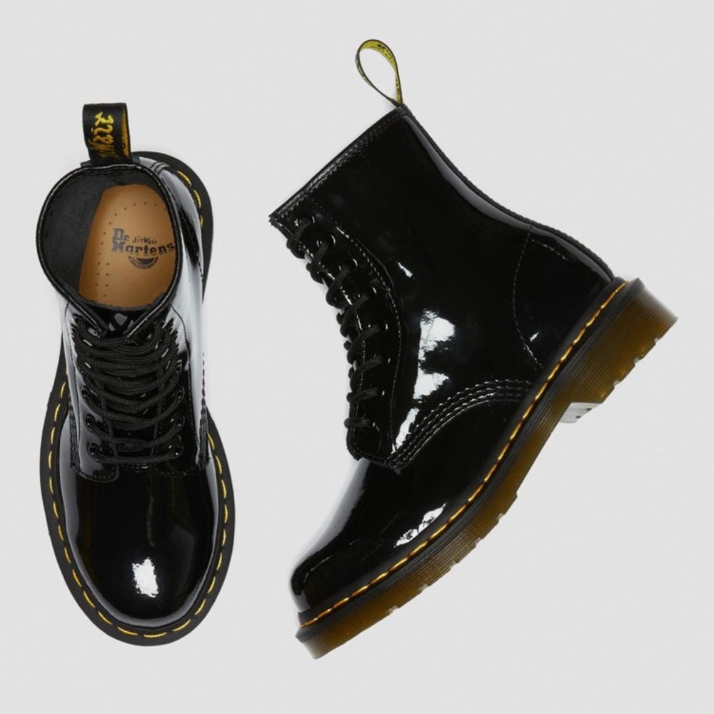 Dr. Martens 1460 women’s patent leather lace up boot